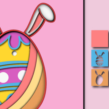 Intra απο ξύλο plywood  Χρώμα wenge 3mm-4mm πάχος - Πασχαλινό αυγό 3D Χαρτί κοπής Πολυστρωματικό Δίασταση 15x15 cm INTRAFABR-78859302 - Image 1