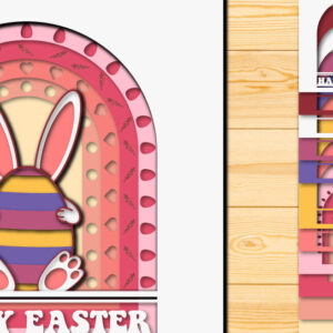 Intra απο ξύλο plywood  Χρώμα wenge 3mm-4mm πάχος - Πασχαλινό αυγό 3D Χαρτί κοπής Πολυστρωματικό Δίασταση 15x15 cm INTRAFABR-78859311