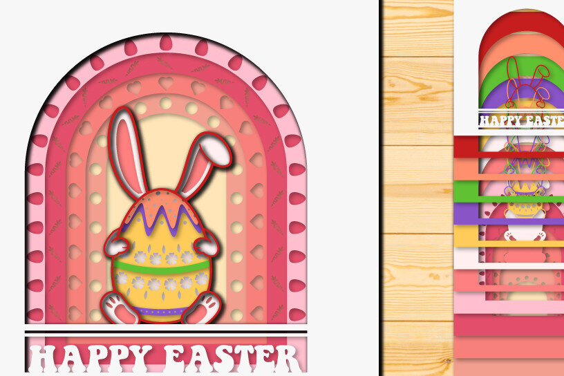 Intra απο ξύλο plywood  Χρώμα wenge 3mm-4mm πάχος - Πασχαλινό αυγό 3D Χαρτί κοπής Πολυστρωματικό Δίασταση 15x15 cm INTRAFABR-108381087