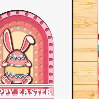 Intra απο ξύλο plywood Χρώμα wenge 3mm-4mm πάχος - Πασχαλινό αυγό 3D Χαρτί κοπής Πολυστρωματικό Δίασταση 15x15 cm INTRAFABR-108428321 - Image 1