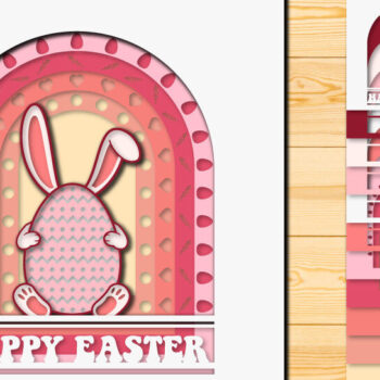 Intra απο ξύλο plywood  Χρώμα wenge 3mm-4mm πάχος - Πασχαλινό αυγό 3D Χαρτί κοπής Πολυστρωματικό Δίασταση 15x15 cm INTRAFABR-108322464 - Image 1