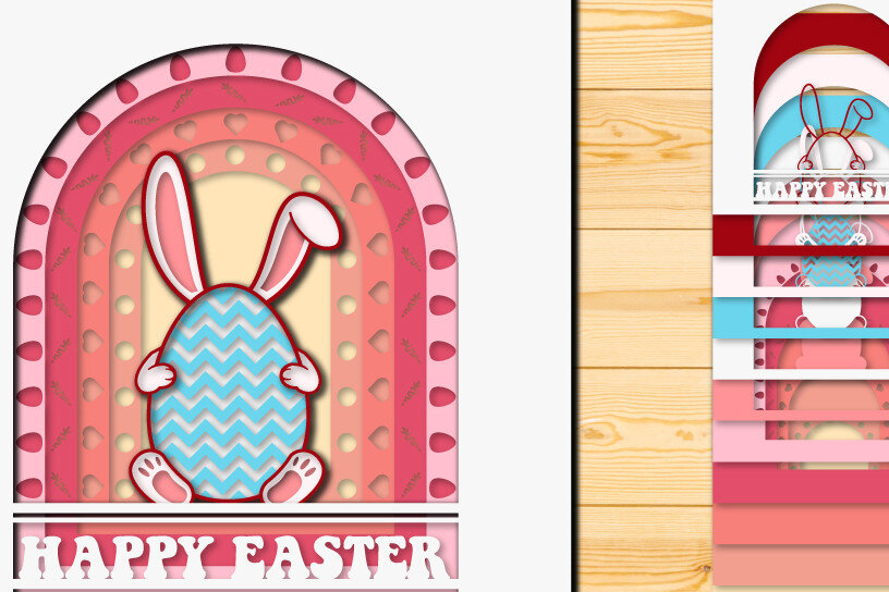 Intra απο ξύλο plywood  Χρώμα wenge 3mm-4mm πάχος - Πασχαλινό αυγό 3D Χαρτί κοπής Πολυστρωματικό Δίασταση 15x15 cm INTRAFABR-108322522