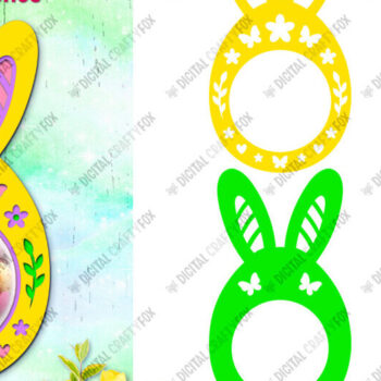 Intra απο ξύλο plywood  Χρώμα wenge 3mm-4mm πάχος - Πασχαλινό αυγό Bunny Ears Θόλος Καραμέλας Δίασταση 15x15 cm INTRAFABR-90184400 - Image 1