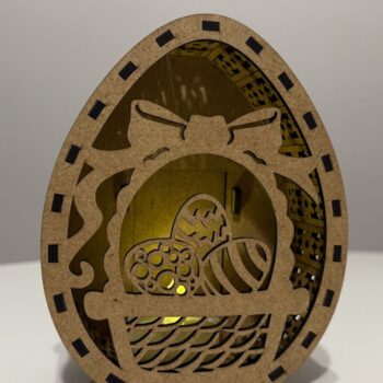 Intra απο ξύλο plywood  Χρώμα wenge 3mm-4mm πάχος - Λαμπροθήκη πασχαλινών αυγών Δίασταση 110x137 cm INTRAFABR-34012889 - Image 2