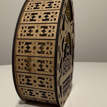 Intra απο ξύλο plywood  Χρώμα wenge 3mm-4mm πάχος - Λαμπροθήκη πασχαλινών αυγών Δίασταση 110x137 cm INTRAFABR-34012889 - Image 4