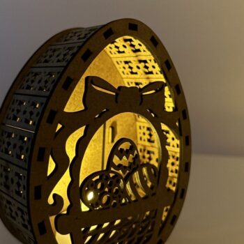 Intra απο ξύλο plywood  Χρώμα wenge 3mm-4mm πάχος - Λαμπροθήκη πασχαλινών αυγών Δίασταση 110x137 cm INTRAFABR-34012889 - Image 5