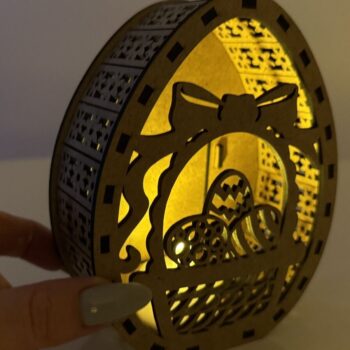 Intra απο ξύλο plywood  Χρώμα wenge 3mm-4mm πάχος - Λαμπροθήκη πασχαλινών αυγών Δίασταση 110x137 cm INTRAFABR-34012889 - Image 7