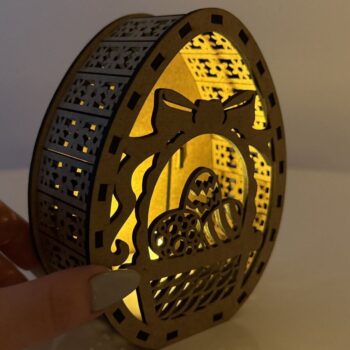 Intra απο ξύλο plywood  Χρώμα wenge 3mm-4mm πάχος - Λαμπροθήκη πασχαλινών αυγών Δίασταση 110x137 cm INTRAFABR-34012889 - Image 10