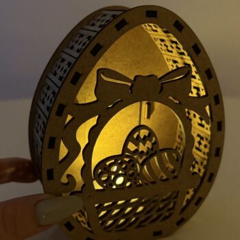 Intra απο ξύλο plywood  Χρώμα wenge 3mm-4mm πάχος - Λαμπροθήκη πασχαλινών αυγών Δίασταση 110x137 cm INTRAFABR-34012889 - Image 11