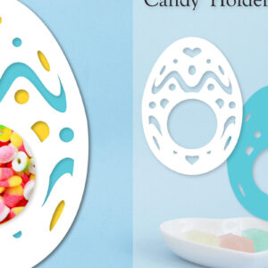 Intra απο ξύλο plywood  Χρώμα wenge 3mm-4mm πάχος - Easter Egg Candy Dome Horder Δίασταση 15x15 cm INTRAFABR-122964630