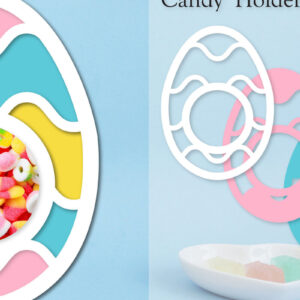 Intra απο ξύλο plywood  Χρώμα wenge 3mm-4mm πάχος - Easter Egg Candy Dome Horder Δίασταση 15x15 cm INTRAFABR-122964656