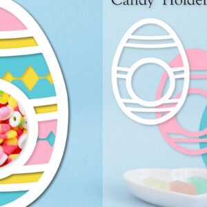 Intra απο ξύλο plywood  Χρώμα wenge 3mm-4mm πάχος - Easter Egg Candy Dome Horder Δίασταση 15x15 cm INTRAFABR-122964464