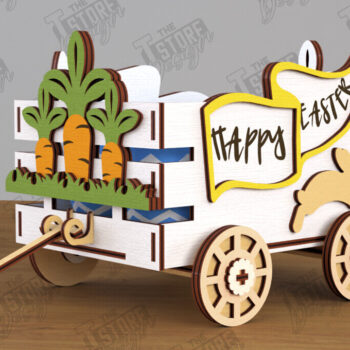 Intra απο ξύλο plywood  Χρώμα wenge 3mm-4mm πάχος - Πασχαλινό καρότσι με αυγά | Πασχαλινή αυγοθήκη Δίασταση 15x15 cm INTRAFABR-122074040 - Image 11