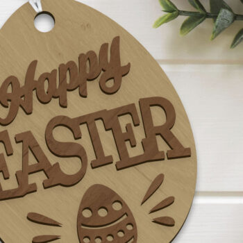 Intra απο ξύλο plywood  Χρώμα wenge 3mm-4mm πάχος - Πρότυπο διακόσμησης πασχαλινών αυγών χειροτεχνίας Δίασταση 5x5 cm INTRAFABR-100959674 - Image 3