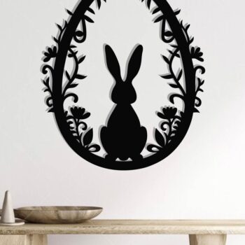 Intra απο ξύλο plywood Χρώμα wenge 3mm-4mm πάχος - Διακοσμητικό πασχαλινό αυγό κοπής με λέιζερ Δίασταση 40x50 cm INTRAFABR-123081032 - Image 2