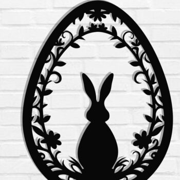 Intra απο ξύλο plywood Χρώμα wenge 3mm-4mm πάχος - Διακοσμητικό πασχαλινό αυγό κοπής με λέιζερ Δίασταση 40x50 cm INTRAFABR-123081052 - Image 1