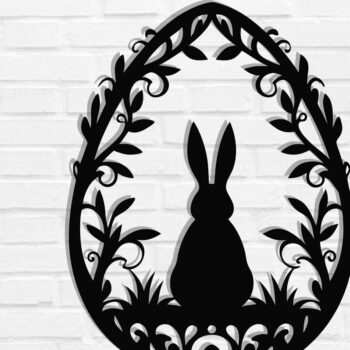 Intra απο ξύλο plywood Χρώμα wenge 3mm-4mm πάχος - Διακοσμητικό πασχαλινό αυγό κοπής με λέιζερ Δίασταση 40x50 cm INTRAFABR-123081008 - Image 1