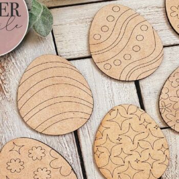 Intra απο ξύλο plywood Χρώμα wenge 3mm-4mm πάχος - Κιτ βαφής πασχαλινών αυγών DIY Δίασταση 15x15 cm INTRAFABR-87114750 - Image 4