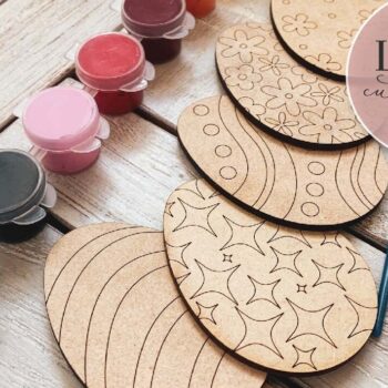 Intra απο ξύλο plywood Χρώμα wenge 3mm-4mm πάχος - Κιτ βαφής πασχαλινών αυγών DIY Δίασταση 15x15 cm INTRAFABR-87114750 - Image 5