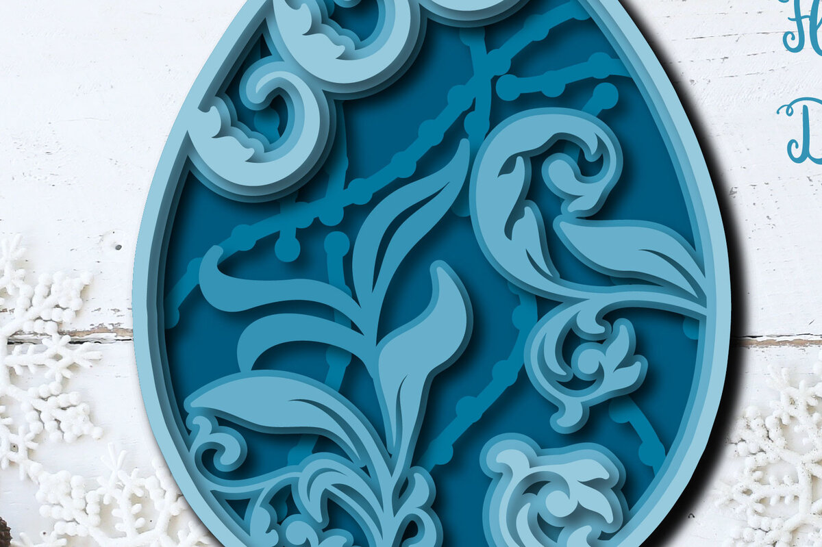 Intra απο ξύλο plywood  Χρώμα wenge 3mm-4mm πάχος - Πασχαλινό αυγό λουλουδάτο πολυστρωματικό κόψιμο με λέιζερ Δίασταση 15x15 cm INTRAFABR-53974159