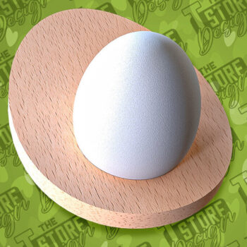 Intra απο ξύλο plywood  Χρώμα wenge 3mm-4mm πάχος - Πασχαλινή Αυγοθήκη | CNC Δίασταση 15x15 cm INTRAFABR-90233020 - Image 9