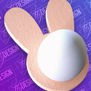 Intra απο ξύλο plywood  Χρώμα wenge 3mm-4mm πάχος - Πασχαλινή Αυγοθήκη | CNC Δίασταση 15x15 cm INTRAFABR-92265569