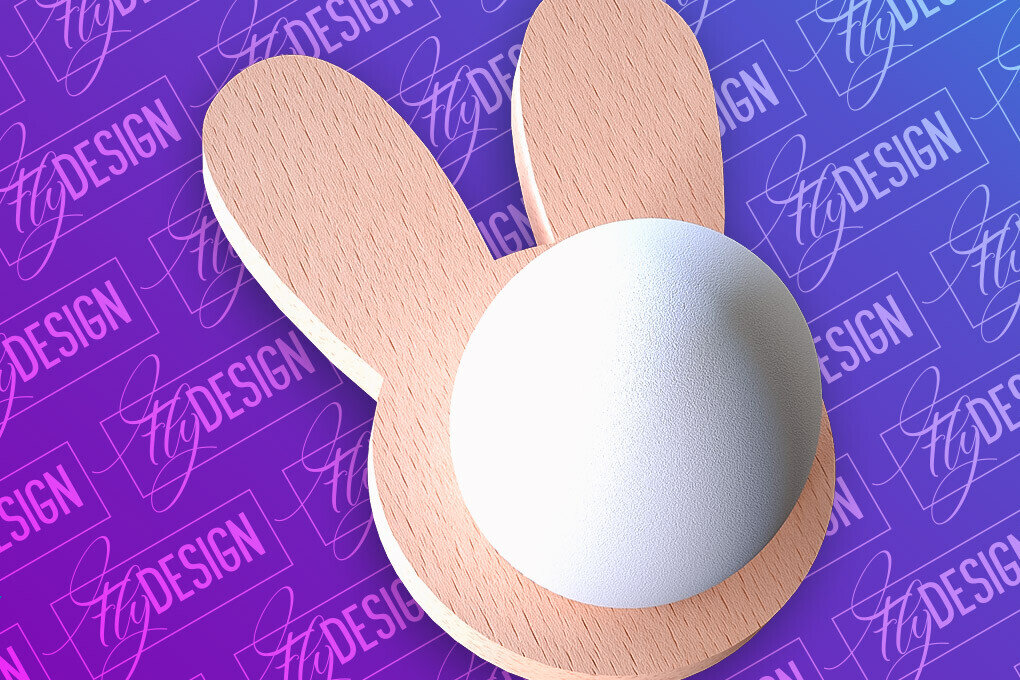 Intra απο ξύλο plywood  Χρώμα wenge 3mm-4mm πάχος - Πασχαλινή Αυγοθήκη | CNC Δίασταση 15x15 cm INTRAFABR-92265569