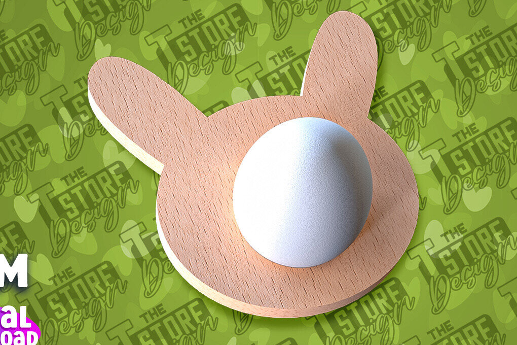 Intra απο ξύλο plywood  Χρώμα wenge 3mm-4mm πάχος - Πασχαλινή Αυγοθήκη | CNC Δίασταση 15x15 cm INTRAFABR-121204245