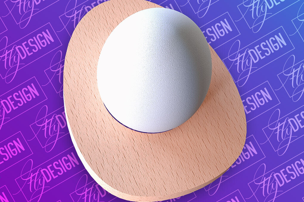 Intra απο ξύλο plywood  Χρώμα wenge 3mm-4mm πάχος - Πασχαλινή Αυγοθήκη | CNC Δίασταση 15x15 cm INTRAFABR-121204254