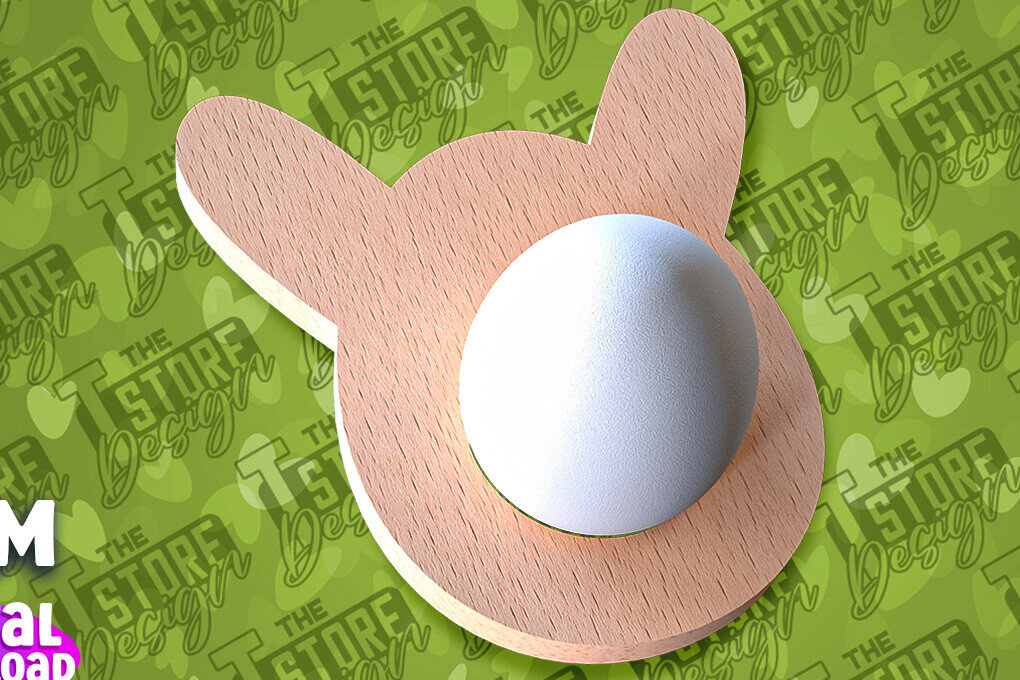 Intra απο ξύλο plywood  Χρώμα wenge 3mm-4mm πάχος - Πασχαλινή Αυγοθήκη | CNC Δίασταση 15x15 cm INTRAFABR-121331997