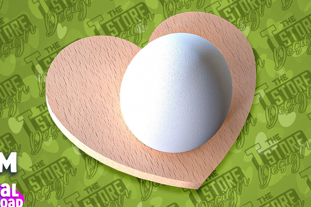 Intra απο ξύλο plywood  Χρώμα wenge 3mm-4mm πάχος - Πασχαλινή Αυγοθήκη | CNC Δίασταση 15x15 cm INTRAFABR-121332871