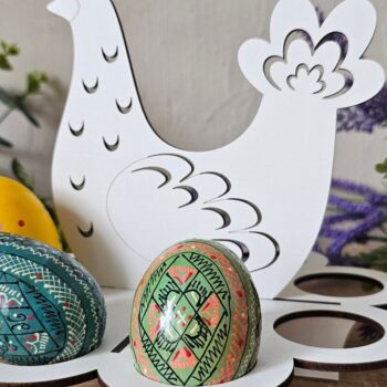 Intra απο ξύλο plywood  Χρώμα wenge 3mm-4mm πάχος - κοπής με λέιζερ θήκη πασχαλινών αυγών | Νεοσσός Δίασταση 4x4 cm INTRAFABR-121332912 - Image 6