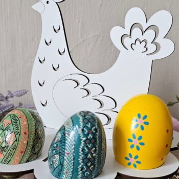 Intra απο ξύλο plywood  Χρώμα wenge 3mm-4mm πάχος - κοπής με λέιζερ θήκη πασχαλινών αυγών | Νεοσσός Δίασταση 4x4 cm INTRAFABR-121332912 - Image 8