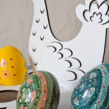 Intra απο ξύλο plywood  Χρώμα wenge 3mm-4mm πάχος - κοπής με λέιζερ θήκη πασχαλινών αυγών | Νεοσσός Δίασταση 4x4 cm INTRAFABR-121332912 - Image 10