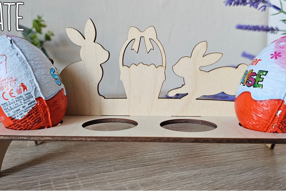 Intra απο ξύλο plywood  Χρώμα wenge 3mm-4mm πάχος - Πασχαλινή Αυγοθήκη , 8 Αυγοθήκη Δίασταση 4x4 cm INTRAFABR-121204164