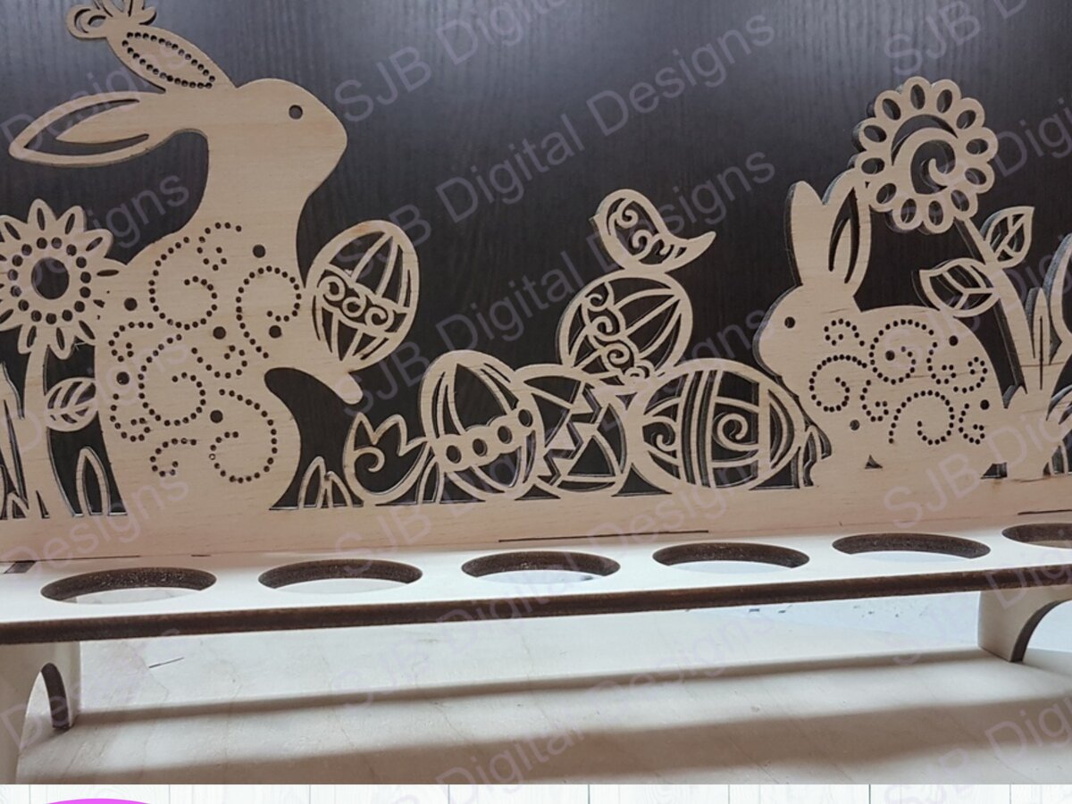 Intra απο ξύλο plywood  Χρώμα wenge 3mm-4mm πάχος - Πασχαλινή Αυγοθήκη, Δίσκος κοπής με λέιζερ Δίασταση 15x15 cm INTRAFABR-121204134