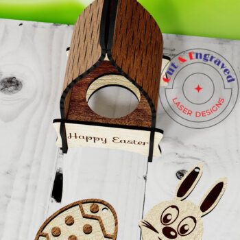 Intra απο ξύλο plywood  Χρώμα wenge 3mm-4mm πάχος - Πασχαλινή αυγοθήκη Δίασταση 4x4 cm INTRAFABR-80706139 - Image 3