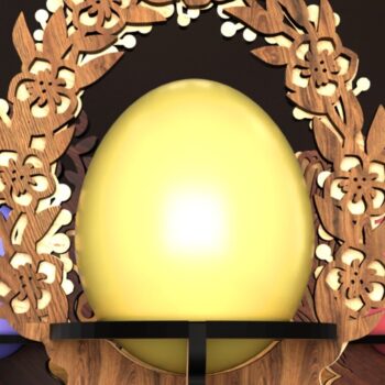 Intra απο ξύλο plywood  Χρώμα wenge 3mm-4mm πάχος - Σετ Πασχαλινές Αυγοθήκες Δίασταση 5x4 cm INTRAFABR-80706171 - Image 2