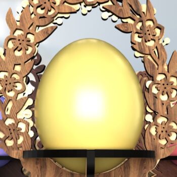 Intra απο ξύλο plywood  Χρώμα wenge 3mm-4mm πάχος - Σετ Πασχαλινές Αυγοθήκες Δίασταση 5x4 cm INTRAFABR-80706171 - Image 9