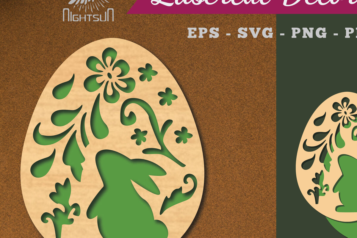 Intra απο ξύλο plywood  Χρώμα wenge 3mm-4mm πάχος - Διακόσμηση πασχαλινών αυγών κοπής με λέιζερ 2 Δίασταση 20x20 cm INTRAFABR-116324040