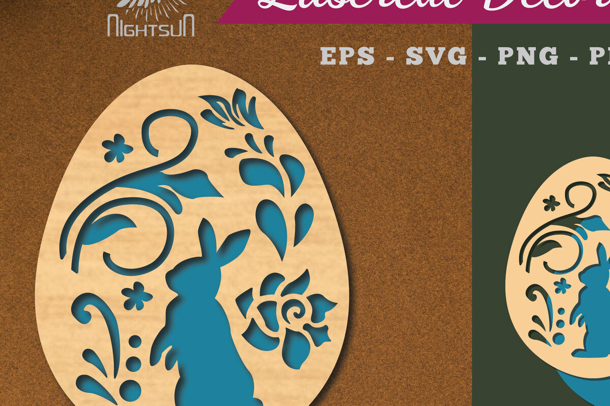 Intra απο ξύλο plywood  Χρώμα wenge 3mm-4mm πάχος - Διακόσμηση πασχαλινών αυγών κοπής με λέιζερ 3 Δίασταση 20x20 cm INTRAFABR-116451099