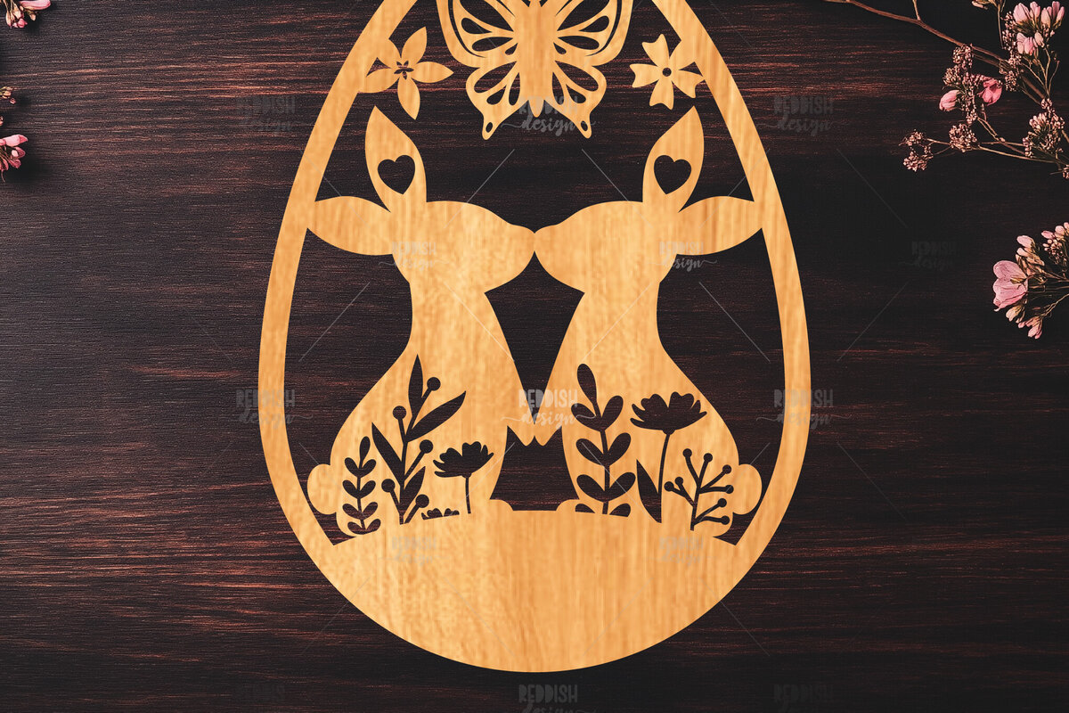 Intra απο ξύλο plywood  Χρώμα wenge 3mm-4mm πάχος - κοπής με λέιζερ πασχαλινό αυγό Δίασταση 15x15 cm INTRAFABR-116405070