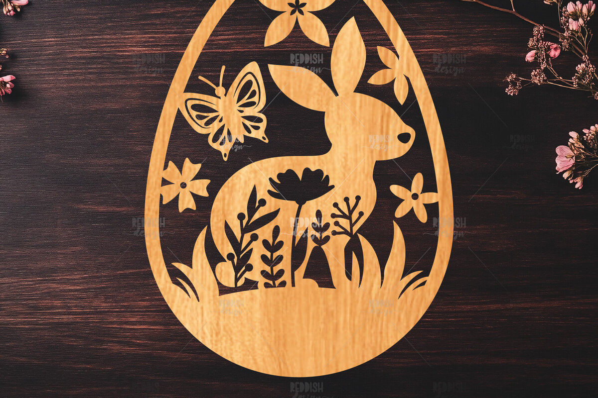 Intra απο ξύλο plywood  Χρώμα wenge 3mm-4mm πάχος - κοπής με λέιζερ πασχαλινό αυγό Δίασταση 15x15 cm INTRAFABR-90436009