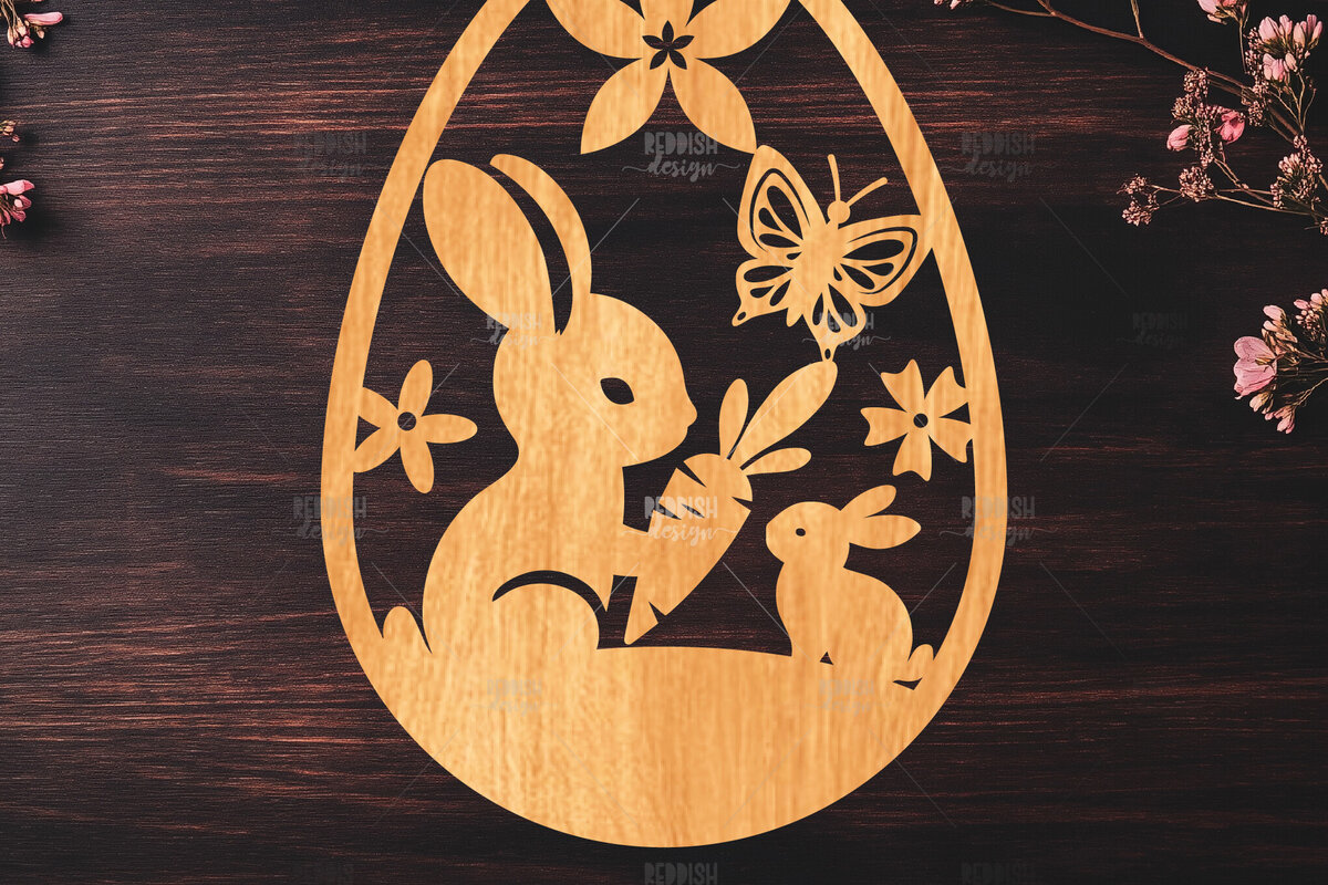 Intra απο ξύλο plywood  Χρώμα wenge 3mm-4mm πάχος - κοπής με λέιζερ πασχαλινό αυγό Δίασταση 15x15 cm INTRAFABR-110659129