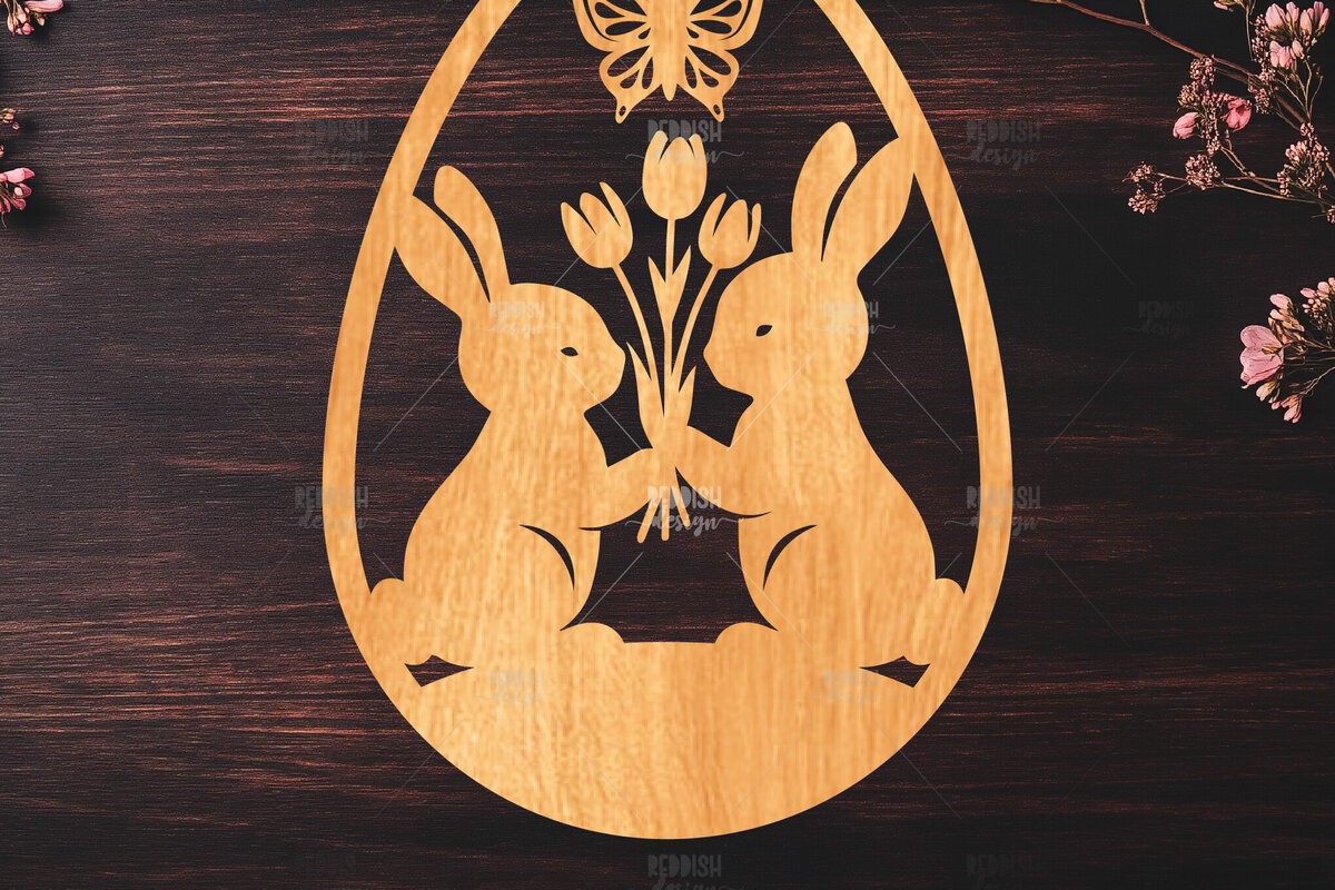 Intra απο ξύλο plywood  Χρώμα wenge 3mm-4mm πάχος - κοπής με λέιζερ πασχαλινό αυγό Δίασταση 15x15 cm INTRAFABR-92995893