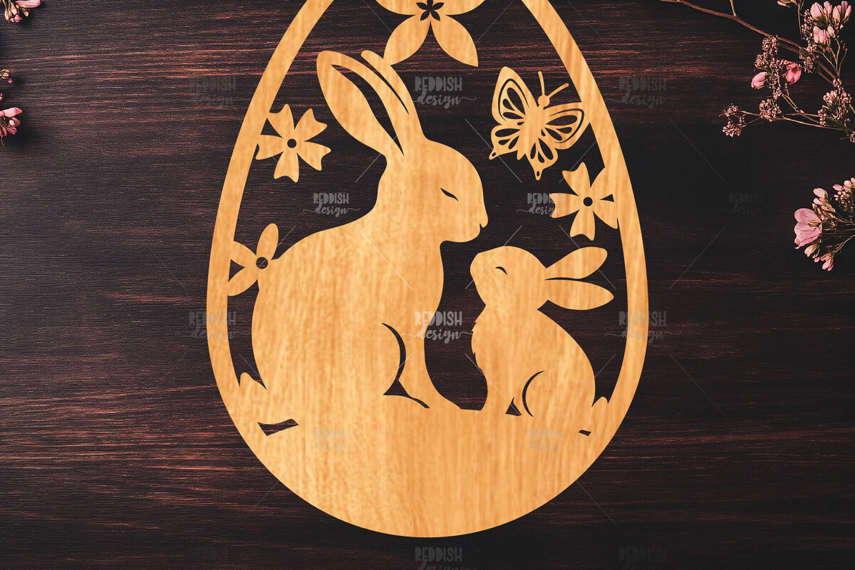 Intra απο ξύλο plywood  Χρώμα wenge 3mm-4mm πάχος - κοπής με λέιζερ πασχαλινό αυγό Δίασταση 15x15 cm INTRAFABR-51186868