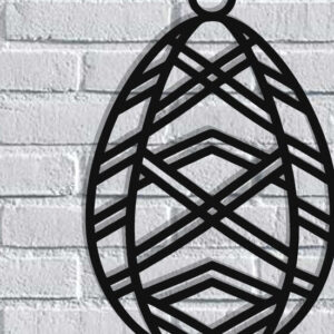 Intra απο ξύλο plywood  Χρώμα wenge 3mm-4mm πάχος - Τέχνη τοίχου με λέιζερ πασχαλινό αυγό Δίασταση 40x50 cm INTRAFABR-92650983