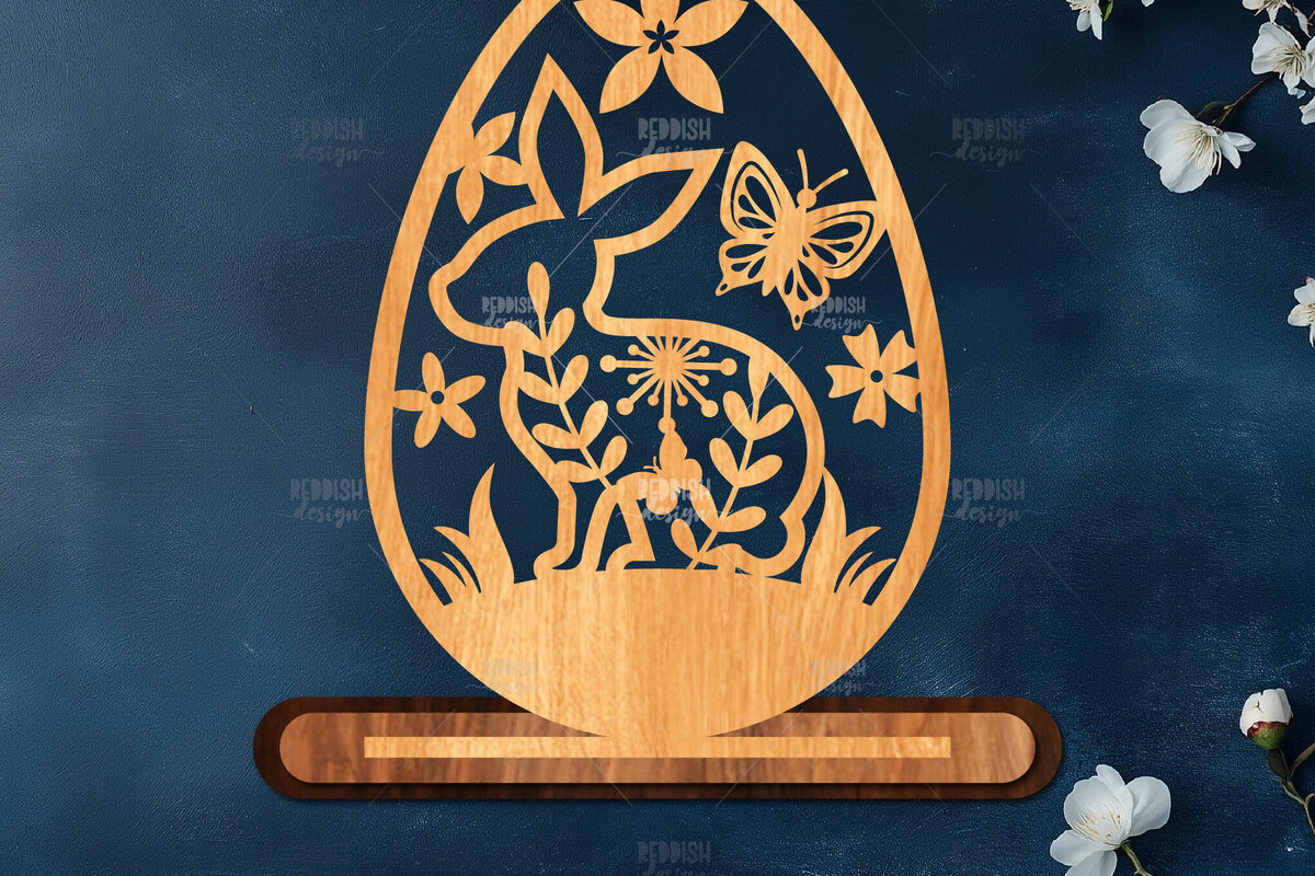 Intra απο ξύλο plywood  Χρώμα wenge 3mm-4mm πάχος - Στάση κοπής πασχαλινών αυγών με λέιζερ Δίασταση 15x15 cm INTRAFABR-32253736