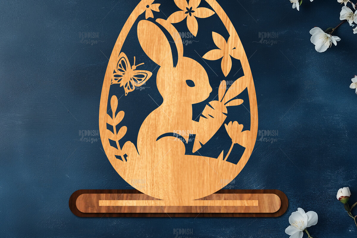 Intra απο ξύλο plywood  Χρώμα wenge 3mm-4mm πάχος - Στάση κοπής πασχαλινών αυγών με λέιζερ Δίασταση 15x15 cm INTRAFABR-93093533