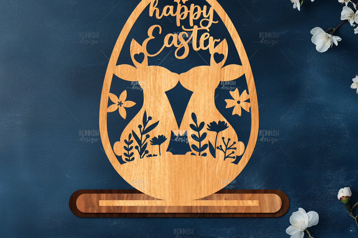 Intra απο ξύλο plywood  Χρώμα wenge 3mm-4mm πάχος - Στάση κοπής πασχαλινών αυγών με λέιζερ Δίασταση 15x15 cm INTRAFABR-95291401